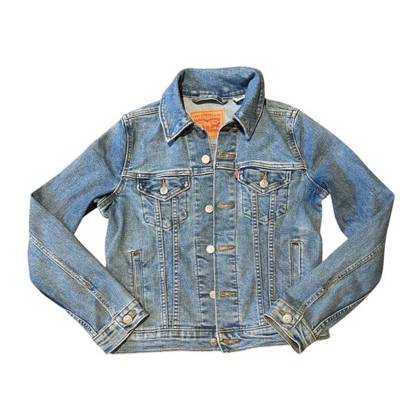 Classic Levi's Jean, Denim, Trucker Jacket, Blue, Size XS, EUC - Picture 1 of 3